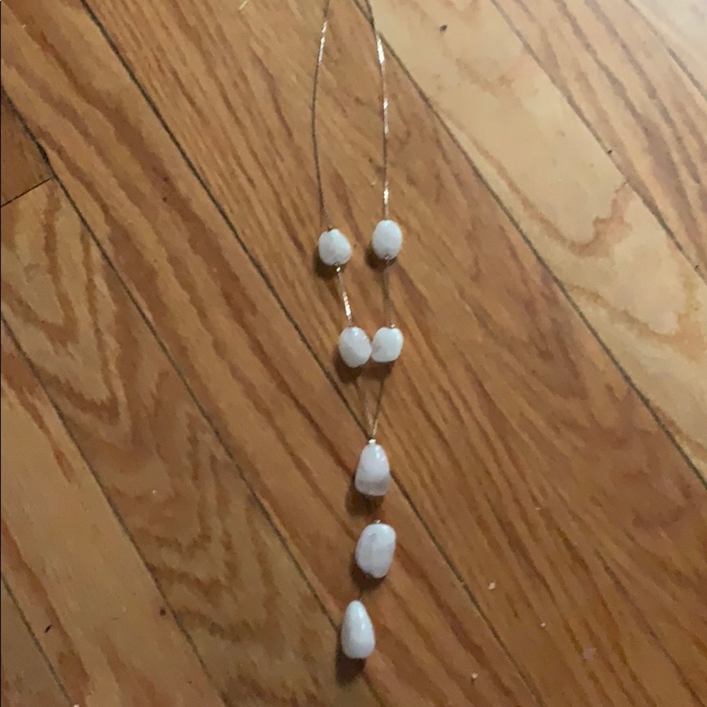 Stone necklace 925 sterling silver from Italy